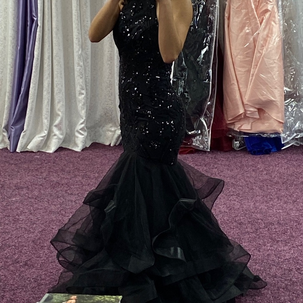 Black prom dress. Size 0